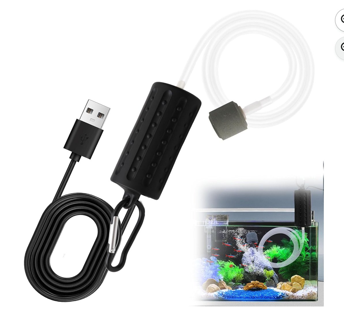 USB Air Pump for Fish