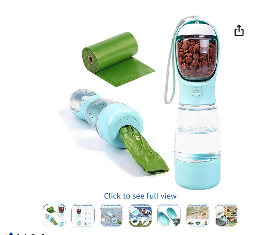 3-in-1 Pet Travel Bottle