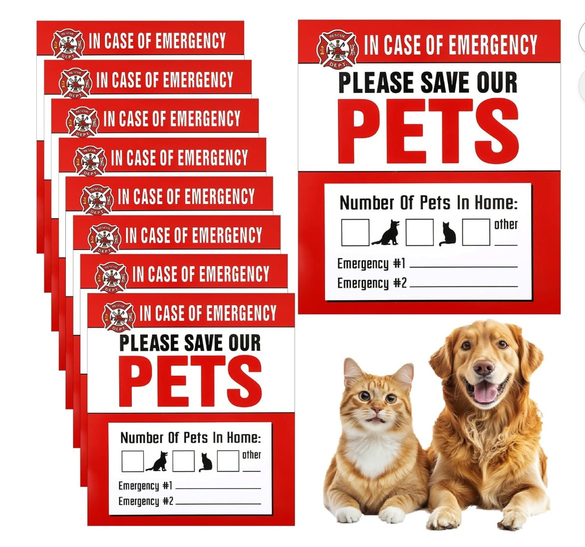 Please Save Our Pets Sticker