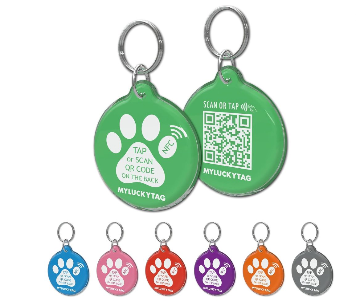 MyLuckyTag QR NFC Pet Tag