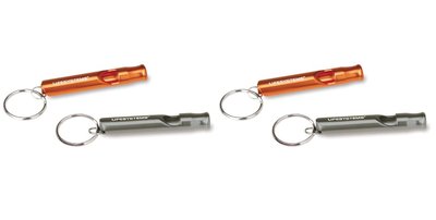 Lifesystems Safety Whistle aluminium keyring